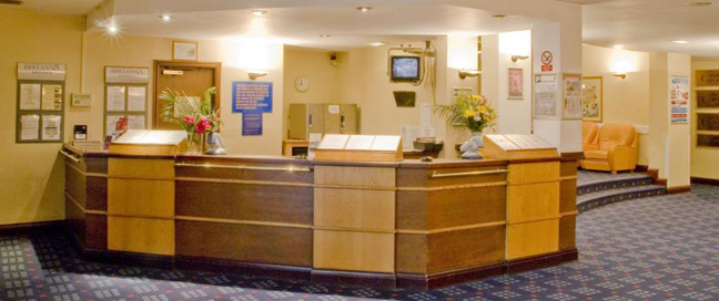 Britannia Airport Hotel Reception